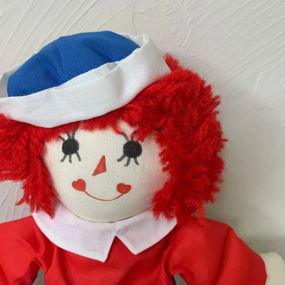 Handmade Raggedy Andy Blue White Red Classic Vintage 15